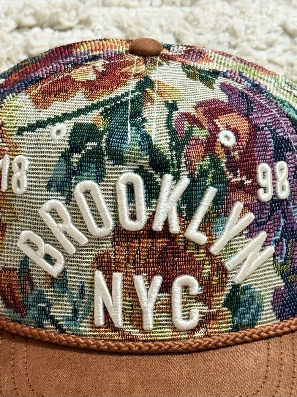 New Mad Engine Tapestry Brooklyn New York Snapback Hat